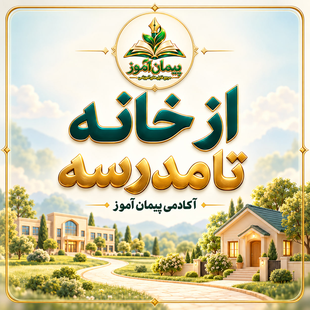 طرح درس تمام ساحتی از خانه تا مدرسه علوم کلاس اول
