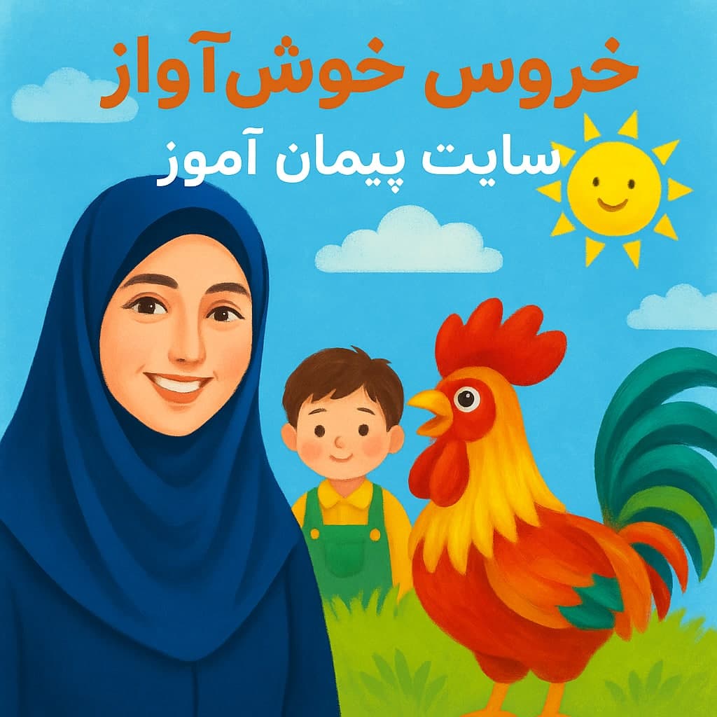 طرح درس تمام ساحتی «خروس خوش‌آواز» | فارسی اول دبستان | تنظیم‌شده بر اساس ساحت‌های شش‌گانه تربیتی