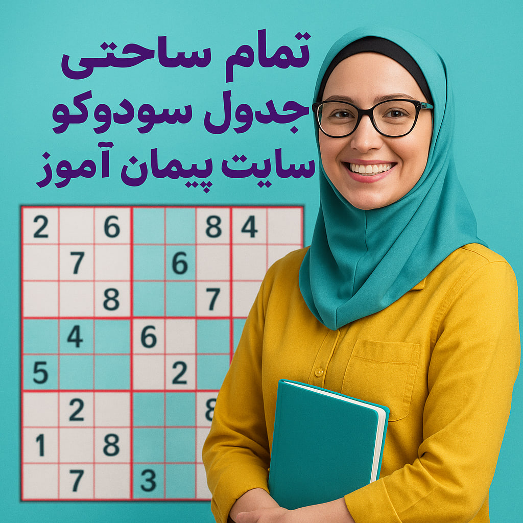 درس‌پژوهی تمام‌ساحتی جدول سودوکو پایه اول ابتدایی | رتبه‌آور، استاندارد، تضمینی