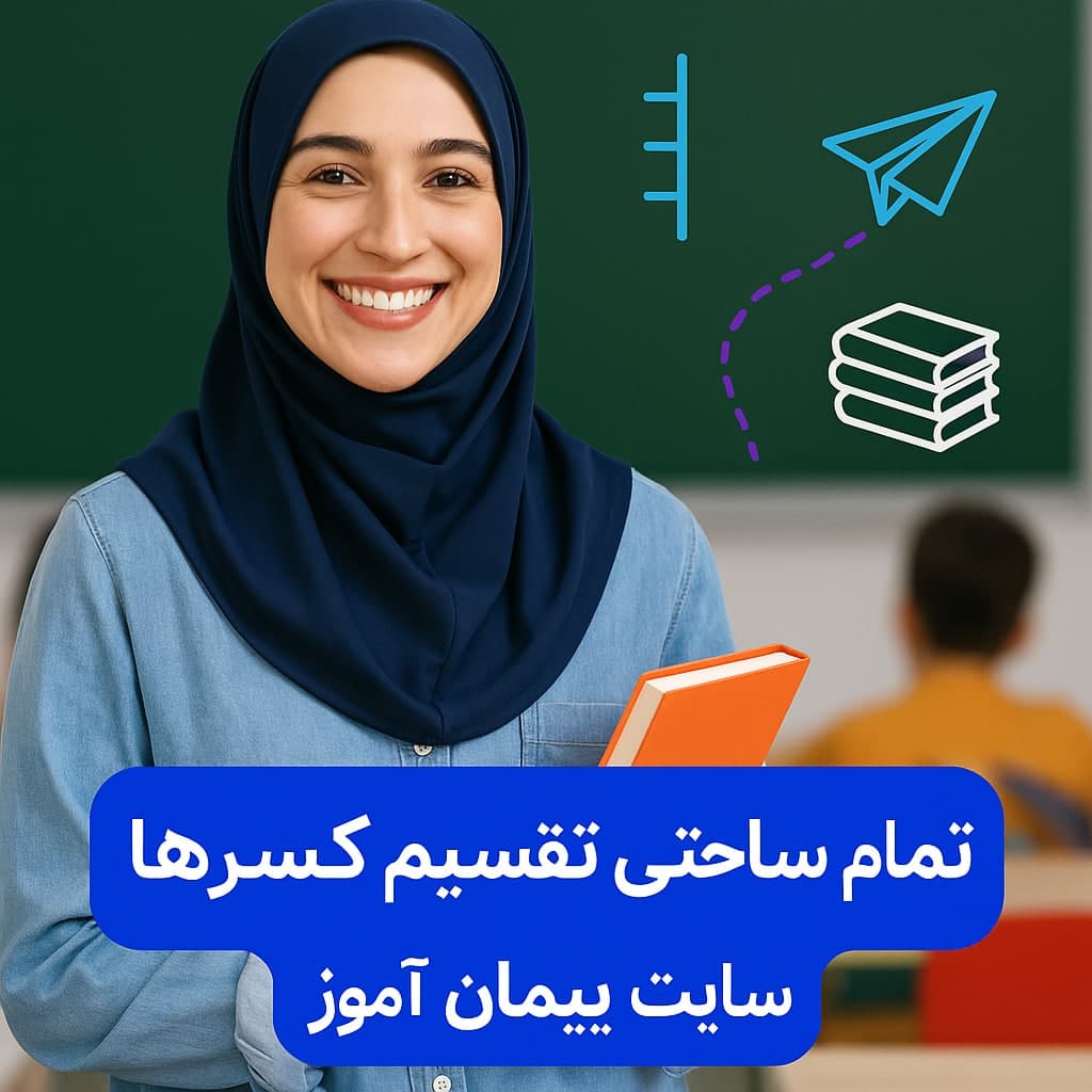 طرح درس تمام ساحتی تقسیم کسرها پایه ششم | ریاضی صفحات 32 و 33