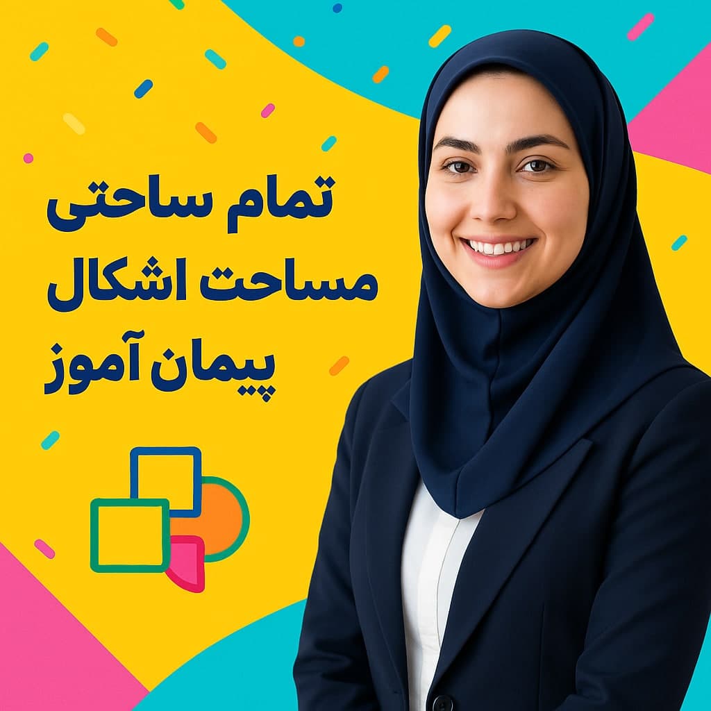 🎯 طرح درس تمام ساحتی مساحت اشکال ترکیبی | ریاضی پایه ششم (مطابق ساحت‌های شش‌گانه آموزش و پرورش)