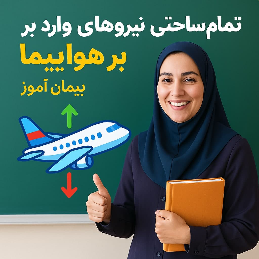 🎯 طرح درس تمام‌ساحتی علوم ششم | نیروهای وارد بر هواپیما (صفحه ۵۸) با رویکرد بازی‌محور و دست‌سازه آموزشی